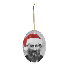 Ho Ho Hatfield Ceramic Ornament