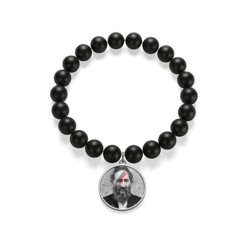 A Devil Sane Matte Onyx Bracelet