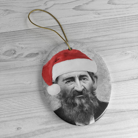 Ho Ho Hatfield Ceramic Ornament