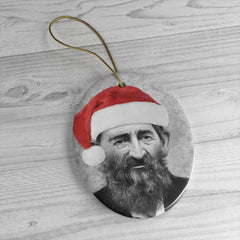 Ho Ho Hatfield Ceramic Ornament