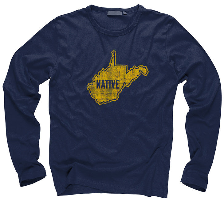 NATIVE unisex NAVY long sleeve tee