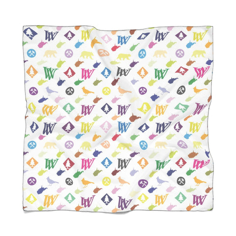 Louie Pattern Multicolor Poly Scarf