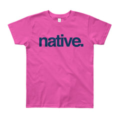 Native Text Youth Short Sleeve T-Shirt