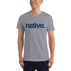 Native Short-Sleeve Unisex T-Shirt- Navy Print