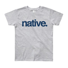 Native Text Youth Short Sleeve T-Shirt