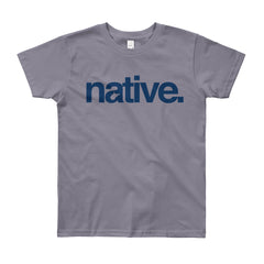 Native Text Youth Short Sleeve T-Shirt