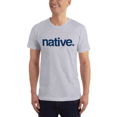 Native Short-Sleeve Unisex T-Shirt- Navy Print