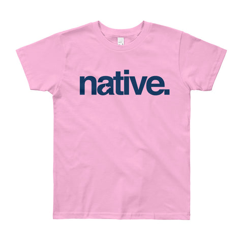 Native Text Youth Short Sleeve T-Shirt