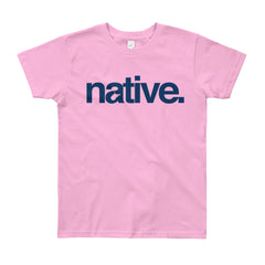 Native Text Youth Short Sleeve T-Shirt