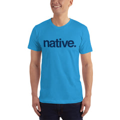 Native Short-Sleeve Unisex T-Shirt- Navy Print