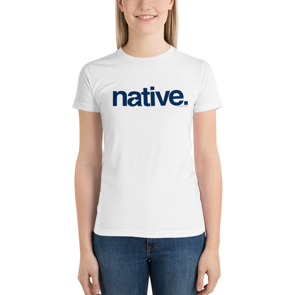 Native Short sleeve women's t-shirt- navy print