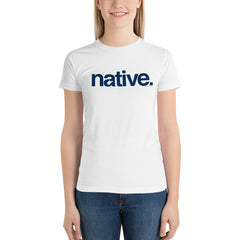 Native Short sleeve women's t-shirt- navy print