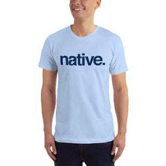 Native Short-Sleeve Unisex T-Shirt- Navy Print