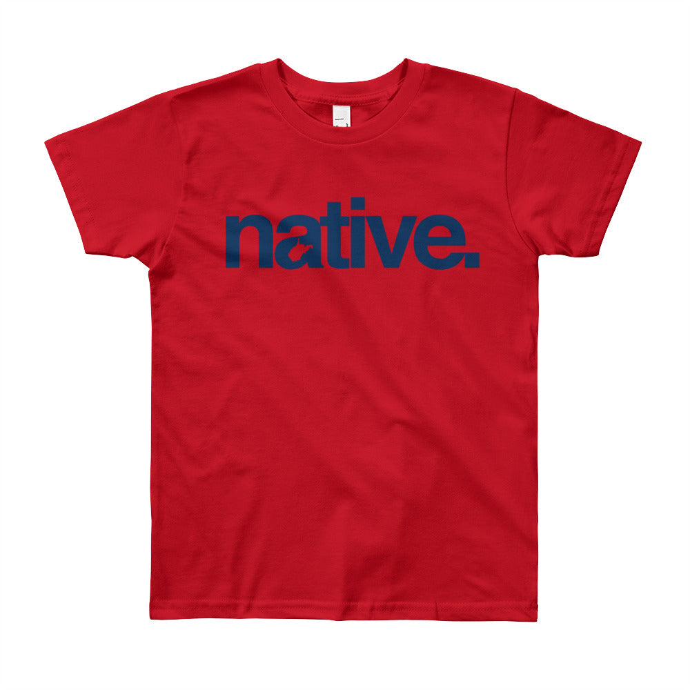 Native Text Youth Short Sleeve T-Shirt