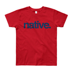 Native Text Youth Short Sleeve T-Shirt