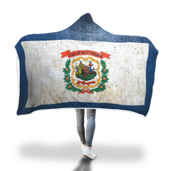 State Flag Hooded Sherpa Blanket