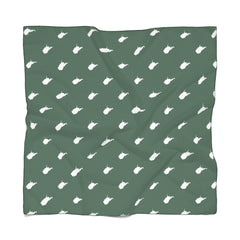 State Outline Poly Scarf-Green