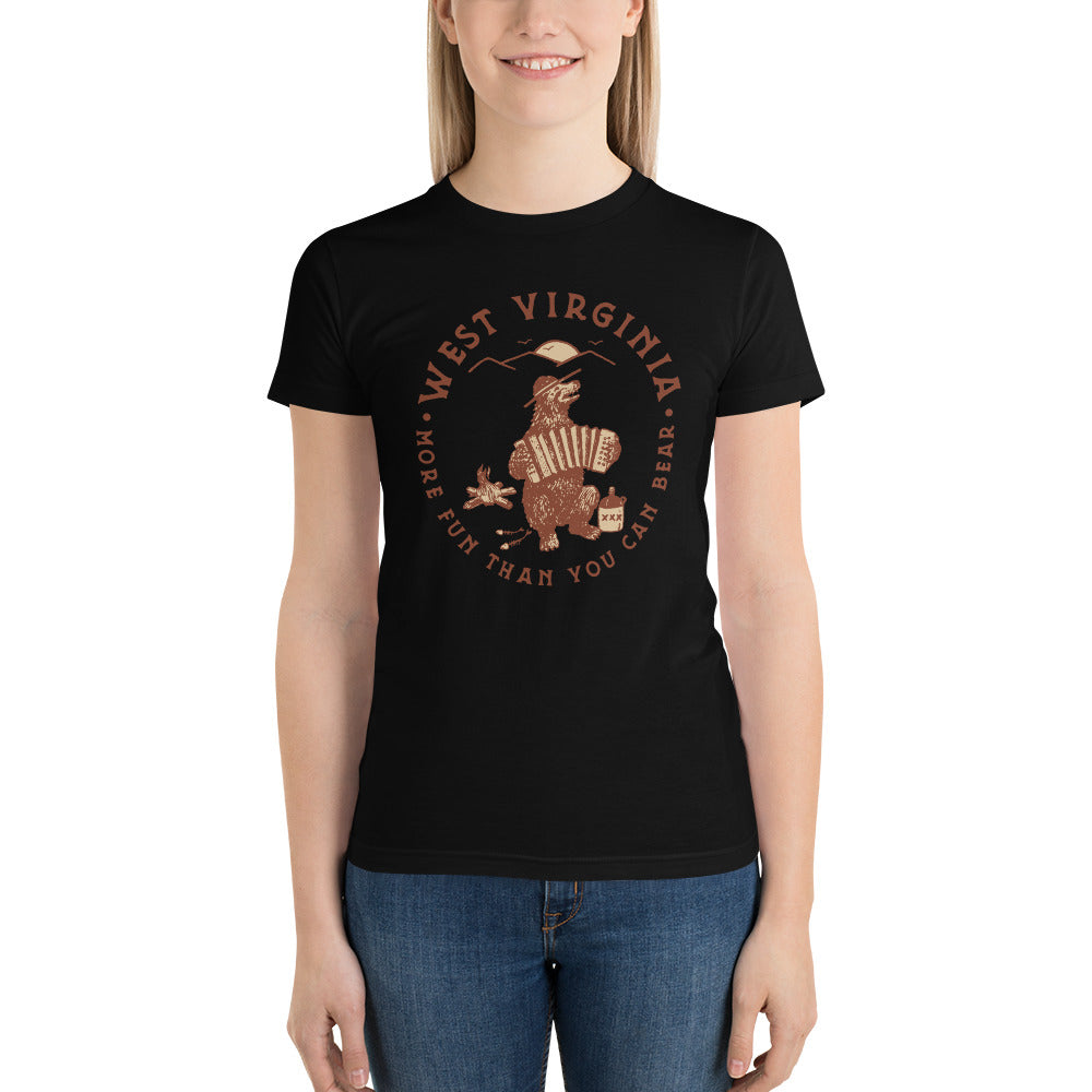 Hillbilly bear short sleeve women's t-shirt