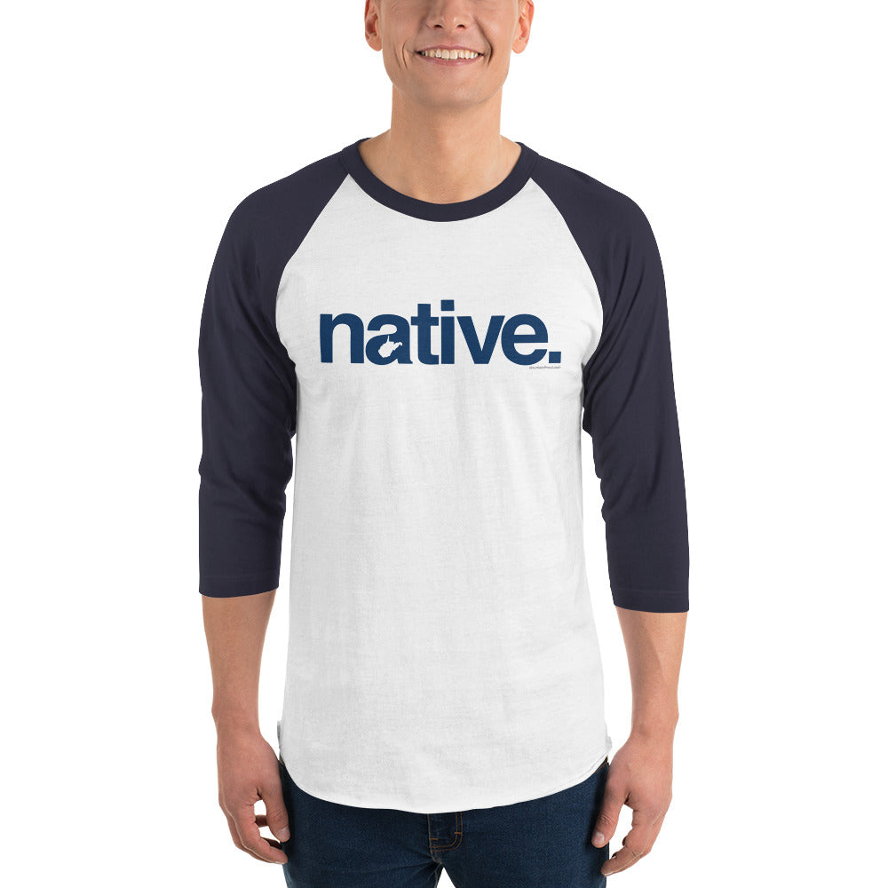 Native 3/4 sleeve raglan shirt