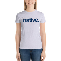 Native Short sleeve women's t-shirt- navy print