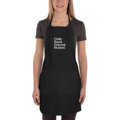 Hot Dog Embroidered Apron