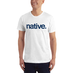 Native Short-Sleeve Unisex T-Shirt- Navy Print